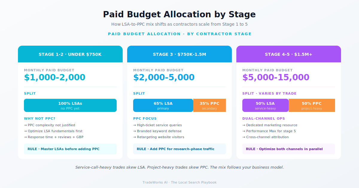 Side-by-side comparison of LSA and Google Ads PPC results